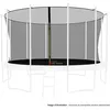 Image de Filet IntÃ©rieur De SÃ©curitÃ© Pour Trampoline Avec Bouchons Hauts De Perches Et Ficelle : Ã 13ft/ 400 Cm, 12 Perches - Noir