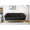 Image de CanapÃ© 3 places scandinave en tissu gris anthracite HOGA