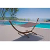 Image de Lagoa Chocolat : Hamac Bois Sur Support 3,15 M - 1 Personne - Toile Poly-Coton