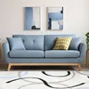 Image de CanapÃ© 3 places scandinave en tissu bleu pastel HOGA