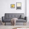 Image de CanapÃ© scandinave convertible 3 places en tissu gris BERLIN