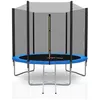 Image de Trampoline ExtÃ©rieur Deluxe 8ft / Ã244cm Kaia Sports Trampoline De Jardin Avec Filet, Mousse De Protection Et Ãchelle - Bleu