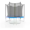 Image de Trampoline De Jardin Ã244 Cm- 8ft- Filet IntÃ©rieur, Matelas De Protection Et Echelle - Bleu