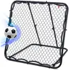Image de Todeco Filet De Rebond De Football Ajustable Angle RÃ©glables Rebondeur Pour Football 124 X 124 Cm