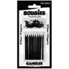 Image de 10 BOUGIES PAILLETÃES NOIR + 10 SUPPORTS