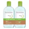 Image de Bioderma Sébium Eau Micellaire H2O Peaux Grasses 2x500 ml