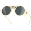 Image de Izipizi - Lunettes de soleil - Glacier #G Sand Cat. 3 en Cuir - Beige