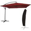 Image de Parasol DÃ©portÃ© Molokai CarrÃ© 2,7x2,7m Rouge + Housse