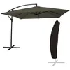 Image de Parasol DÃ©portÃ© Molokai CarrÃ© 2,7x2,7m Gris + Housse