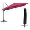 Image de Parasol DÃ©portÃ© Molokai CarrÃ© 3x3m Fuchsia + Housse