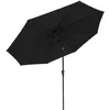 Image de Parasol Droit Hapuna Rond 3,30m De DiamÃ¨tre Noir