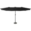 Image de Parasol Double 2,7x4,6m Linai Noir