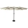 Image de Parasol Double 2,7x4,6m Linai Beige