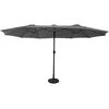 Image de Parasol Double 2,7x4,6m Linai Gris
