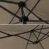 Image de Parasol Double 2x4m Linai Taupe