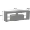Image de Meuble TV 140cm blanc Ã  LED DARYL