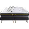 Image de Pack matelas ACTIVE 180x200 + double sommiers noir 90x200 + Couette + 2 oreillers