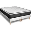 Image de Ensemble Suite 160x200 Ressorts ensaches, memoire de forme 5 zones