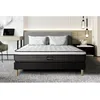 Image de Ensemble Suite 140x200 Ressorts ensaches, memoire de forme 5 zones sommier noir