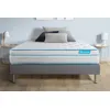 Image de Ensemble 140x200 matelas BodyMax micro ressorts ensaches et memoire de forme + sommier kit gris