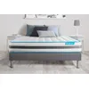 Image de Ensemble 180x200 matelas BodyFlex ressorts ensaches et memoire de forme + sommier kit gris