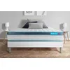 Image de Ensemble 140x190 matelas BodyFit a memoire de forme + sommier kit blanc
