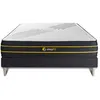 Image de Ensemble 140x190 matelas ULTRA + sommier kit noir