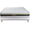 Image de Ensemble 140x190 matelas SOFT + sommier kit blanc