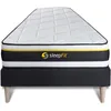 Image de Ensemble 90x200 matelas SOFT + sommier kit noir