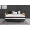 Image de Ensemble 160x200 matelas ENERGY ressorts ensaches et memoire de forme + sommier kit noir