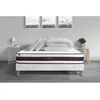 Image de Pack prÃªt a dormir 180x200 matelas FORM + sommier kit blanc + 2 oreillers memoire de forme 60x40cm + Couette Percale 260x240cm