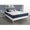 Image de Ensemble matelas ACTIFLEX LIFE 200x200 Ressorts ensaches et Memoire de forme 5zones de confort + sommier KIT blanc