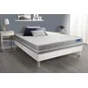 Image de Ensemble matelas Ressorts ensaches ACTIFLEX TOUCH 140x200 3zones de confort + sommier KIT blanc