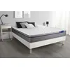 Image de Ensemble matelas Latex+Memoire de forme ACTILATEX ZEN 140x200 Maxi epaisseur 7zones de confort + sommier KIT blanc