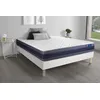 Image de Ensemble matelas Latex+Memoire de forme ACTILATEX MORPHO 140x200 Maxi epaisseur 5zones de confort + sommier KIT blanc