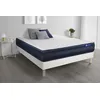 Image de Ensemble matelas ACTILATEX TECH 140x190 Memoire de forme Maxi epaisseur 5zones de confort + sommier KIT blanc