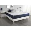Image de Ensemble matelas Latex et Memoire de forme ACTILATEX SLEEP 140x190 5zones de confort + sommier KIT blanc