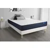 Image de Ensemble matelas ACTILATEX LIFE 160x200 Latex et Memoire de forme 5zones de confort + sommier KIT blanc