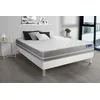 Image de Ensemble matelas Latex + memoire de forme ACTILATEX TOUCH 140x200 3zones de confort + sommier KIT blanc