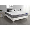 Image de Ensemble matelas Memoire de forme ACTIMEMO ZEN 160x200 Maxi epaisseur 7zones de confort + sommier KIT blanc