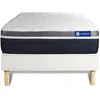 Image de Ensemble ACTIMEMO CONFORT Matelas memoire de forme 90x190 cm Maxi epaisseur 7zones de confort + sommier KIT blanc