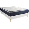 Image de Ensemble sommier matelas 180x200 Actimemo max MÃ©moire de forme - 26 cm - Ferme - sommier kit Blanc