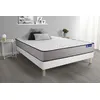 Image de Ensemble matelas Memoire de forme ACTIMEMO FORM 140x200 cm 5zones de confort + sommier KIT blanc