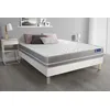 Image de Ensemble matelas Memoire de forme ACTIMEMO TOUCH 140x200 3zones de confort + sommier KIT blanc