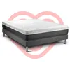 Image de Ensemble VITAL SOFT 140 x 200 cm sommier Kit gris