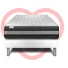 Image de Ensemble VITALSPRING ZEN 90 x 190 cm sommier Kit blanc