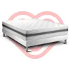 Image de Ensemble VITALMEMO BACK 160x200cm sommier kit blanc