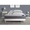 Image de Pack prÃªt a dormir matelas ACTIFLEX PLUS 140x200 Ressorts ensaches+Memoire de forme + sommier KIT blanc + 2 oreillers+couette