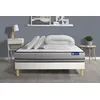 Image de Pack prÃªt a dormir matelas ACTIFLEX NIGHT 160x200 RESSORTS ENSACHES 3zones confort + sommier KIT blanc + 2 oreillers +couette