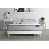 Image de Pack prÃªt a dormir matelas Latex et Memoire de forme ACTILATEX FORM 140x190 cm + sommier KIT blanc + 2 oreillers + couette